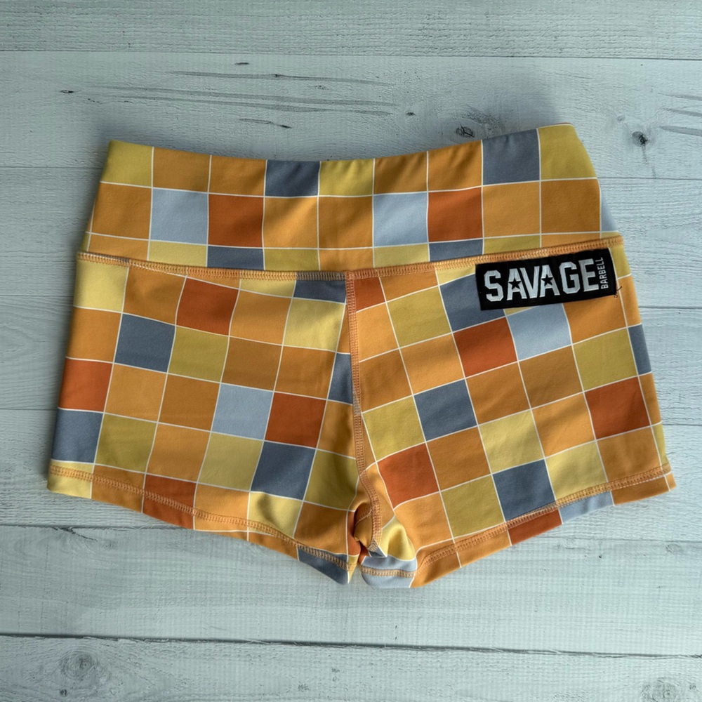 Savage Barbell Disco Booty Shorts 2.5” Size S